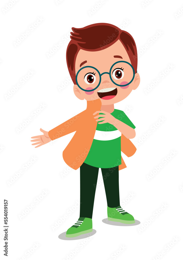 Cute little boy wearing clothes get dressed daily routine activity Cute little boy wearing clothes get dressed daily routine activity