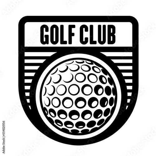 Golf ball sports logo template, vector art image illustration, volleyball team logo template, t-shirt design, sticker, decal.