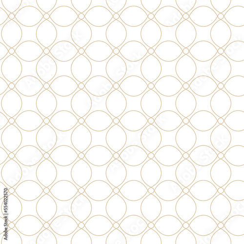 Geometric linear pattern, golden lines on a white background, interesting rounded lines and patterns