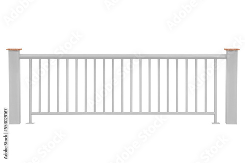 White Steel railing Fototapet