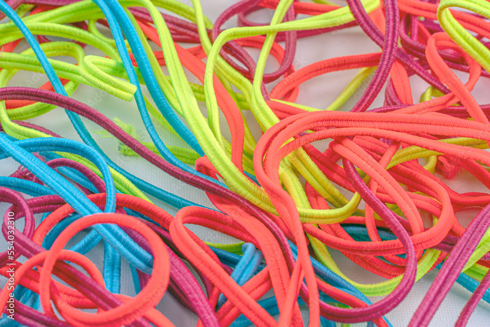 Different colors of elastic band for sewing clothes  and auxiliary material for textile