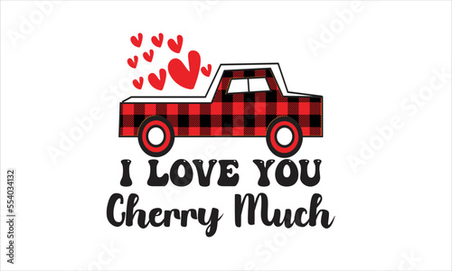 I Love You Cherry Much Sublimation Design 