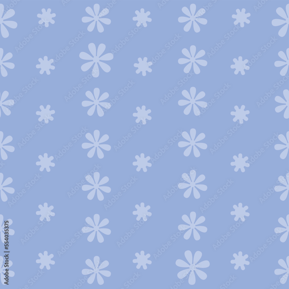 Seamless diaper pattern composed of floral. Small flowers are used as elements, suitable for background and wrapping paper design.	