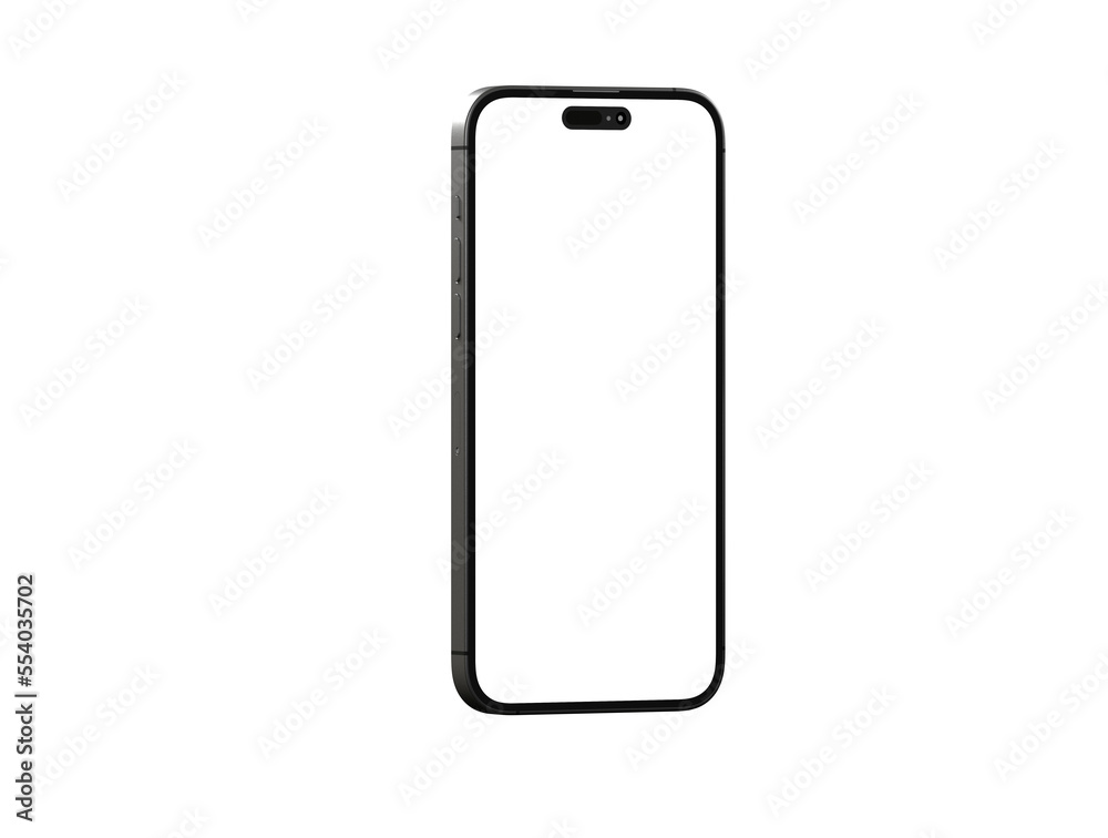 3d smartphone with blank screen isolated 3d smartphone with blank screen isolated