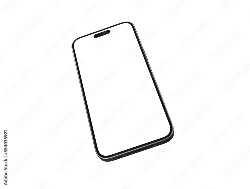 Smartphone. Mobile phone Template. Telephone 3d Smartphone. Mobile phone Template. Telephone 3d