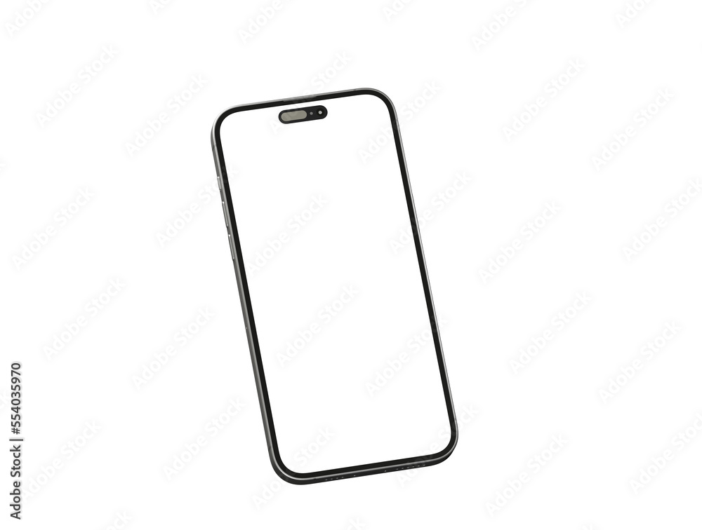 Smartphone. Mobile phone Template. Telephone 3d Smartphone. Mobile phone Template. Telephone 3d