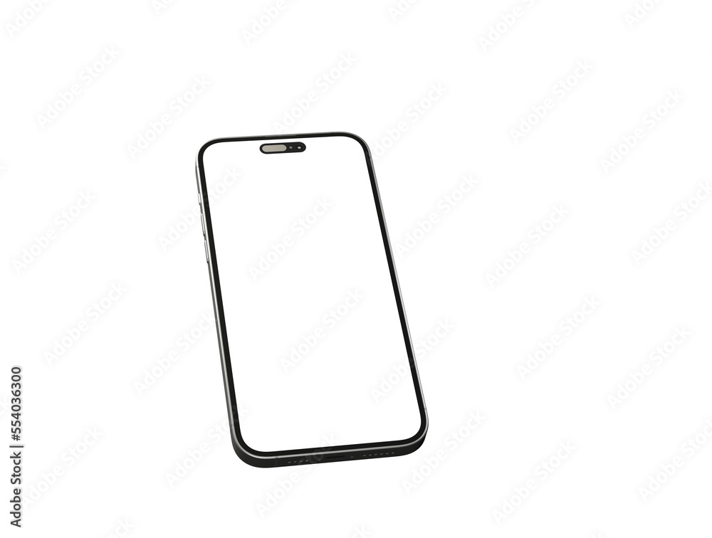 Smartphone. Mobile phone Template. Telephone 3d Smartphone. Mobile phone Template. Telephone 3d
