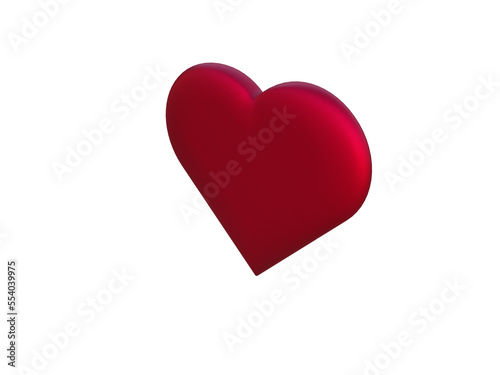 Free Download Lovely red heart. 3d render - GFXLoad