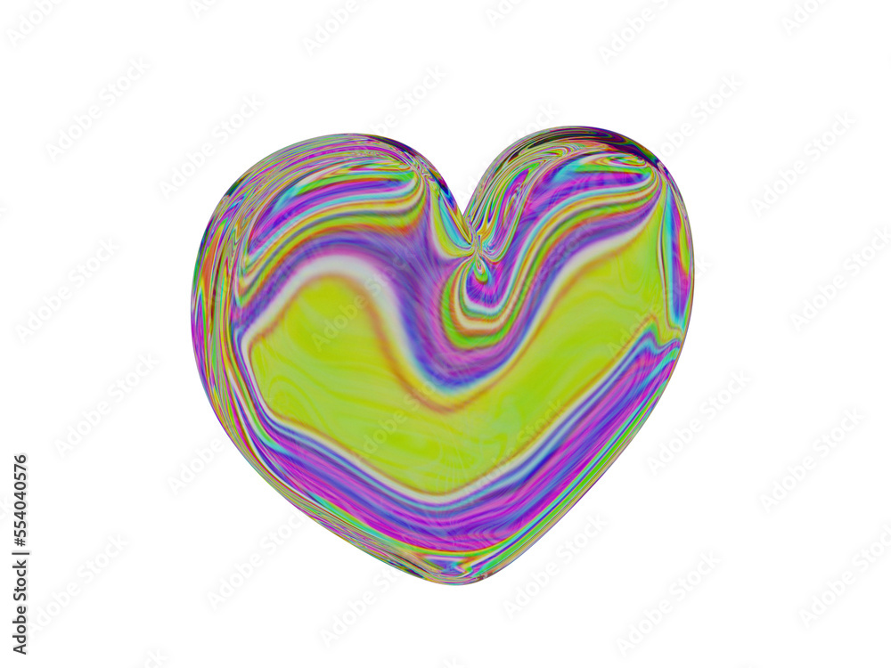 Lovely glass heart. 3d render. Lovely glass heart. 3d render.