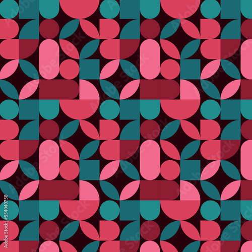 Neo geo pattern background. Made with colorful geometric shapes, it is ideal for web backgrounds, cover pages, and prints.