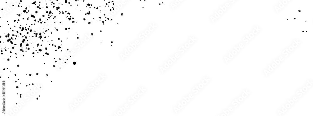 Black dots on white background. Random Abstract pattern of left upper part dot. illustration abstract design. wallpaper texture for print for text, sale and more.. Black dots on white background. Random Abstract pattern of left upper part dot. illustration abstract design. wallpaper texture for print for text, sale and more..