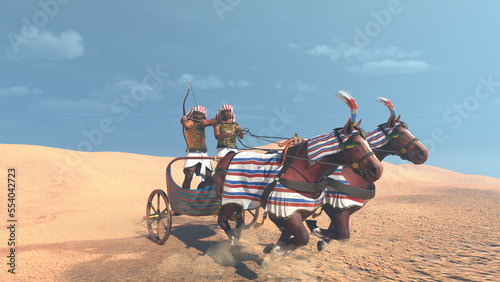 Ancient Egyptian chariot photo