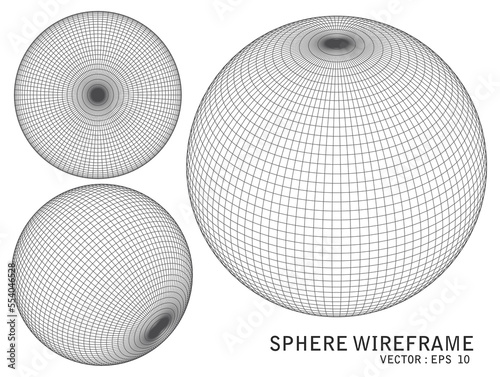 Wireframe spheres
