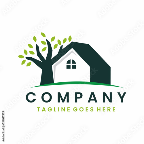 Nature Tree House Logo Design