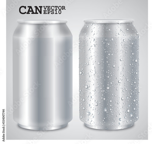 Aluminum cans, Realistic vector
