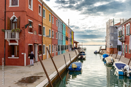 Burano, in the Venice lagoon, famous for its lace and wonderful colored houses. © Alessandro