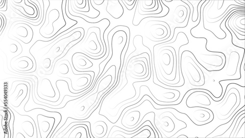 Abstract white topography vector background. Line topography map design. The concept of conditional geographical pattern and topography.	