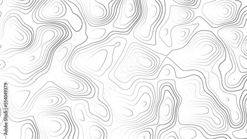 Abstract white topography vector background. Line topography map design. The concept of conditional geographical pattern and topography.	