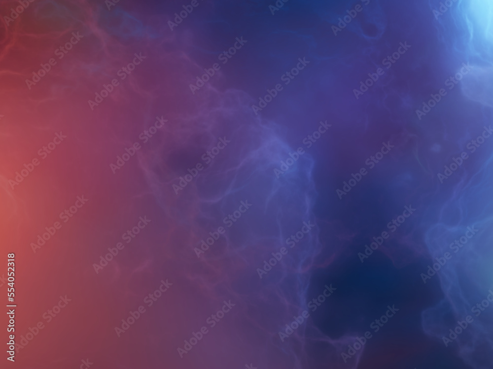 Magic universe. Nebula. 3d render.