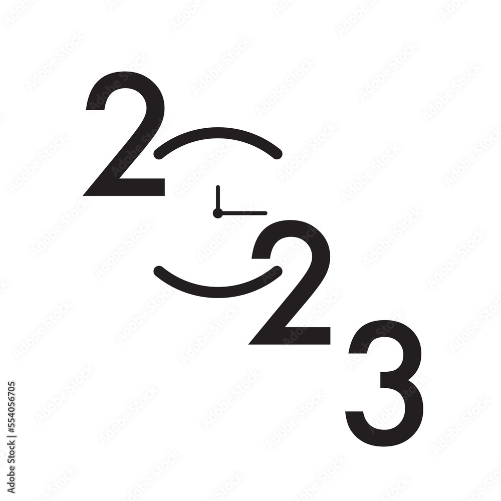 Sign symbol New Year 2023 Sign symbol New Year 2023