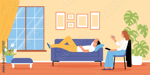 Psychologist Flat Background