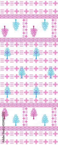 Indian Style Patola pattern dupatta