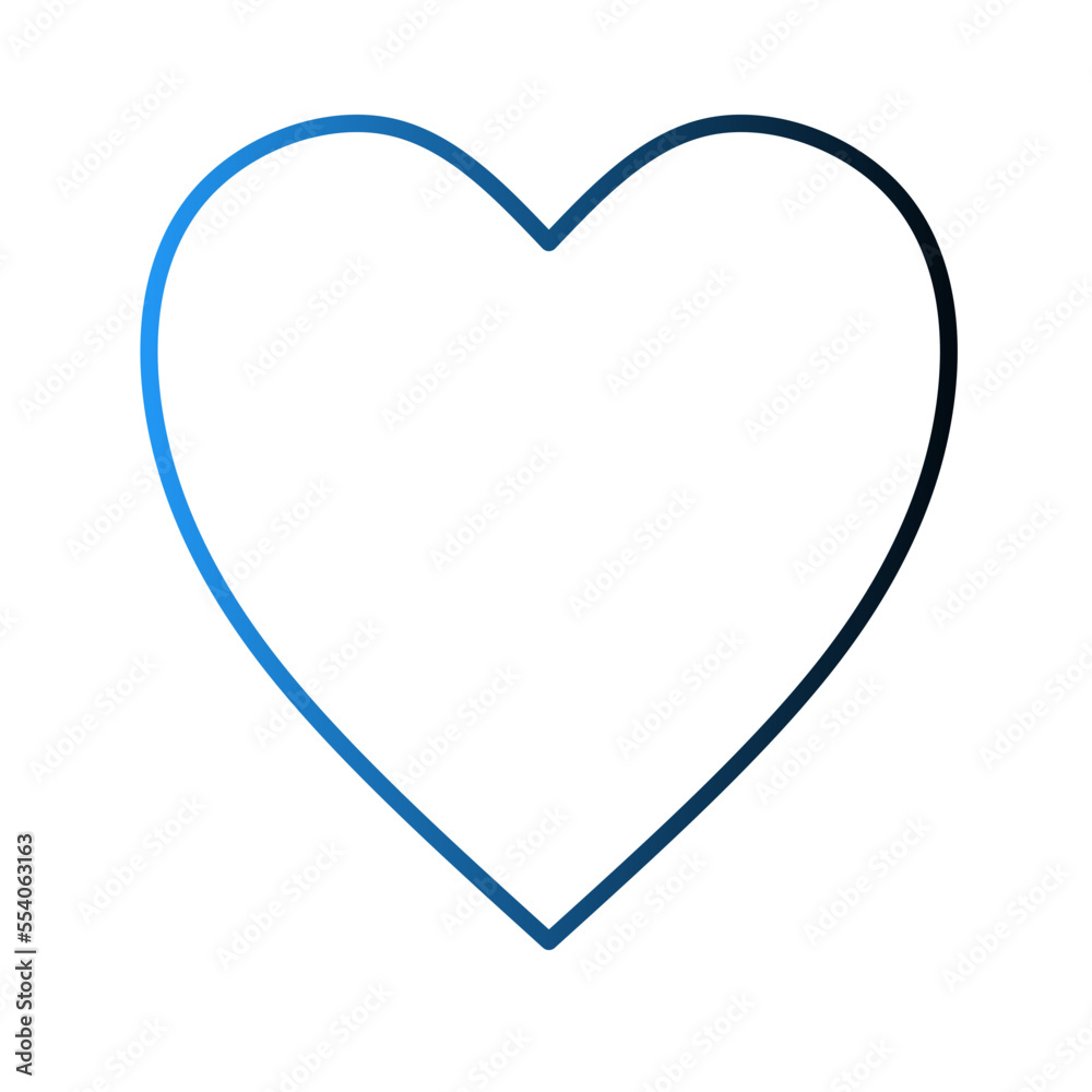 love icon with gradient colors love icon with gradient colors