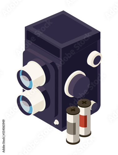 Analog twin lens camera photo