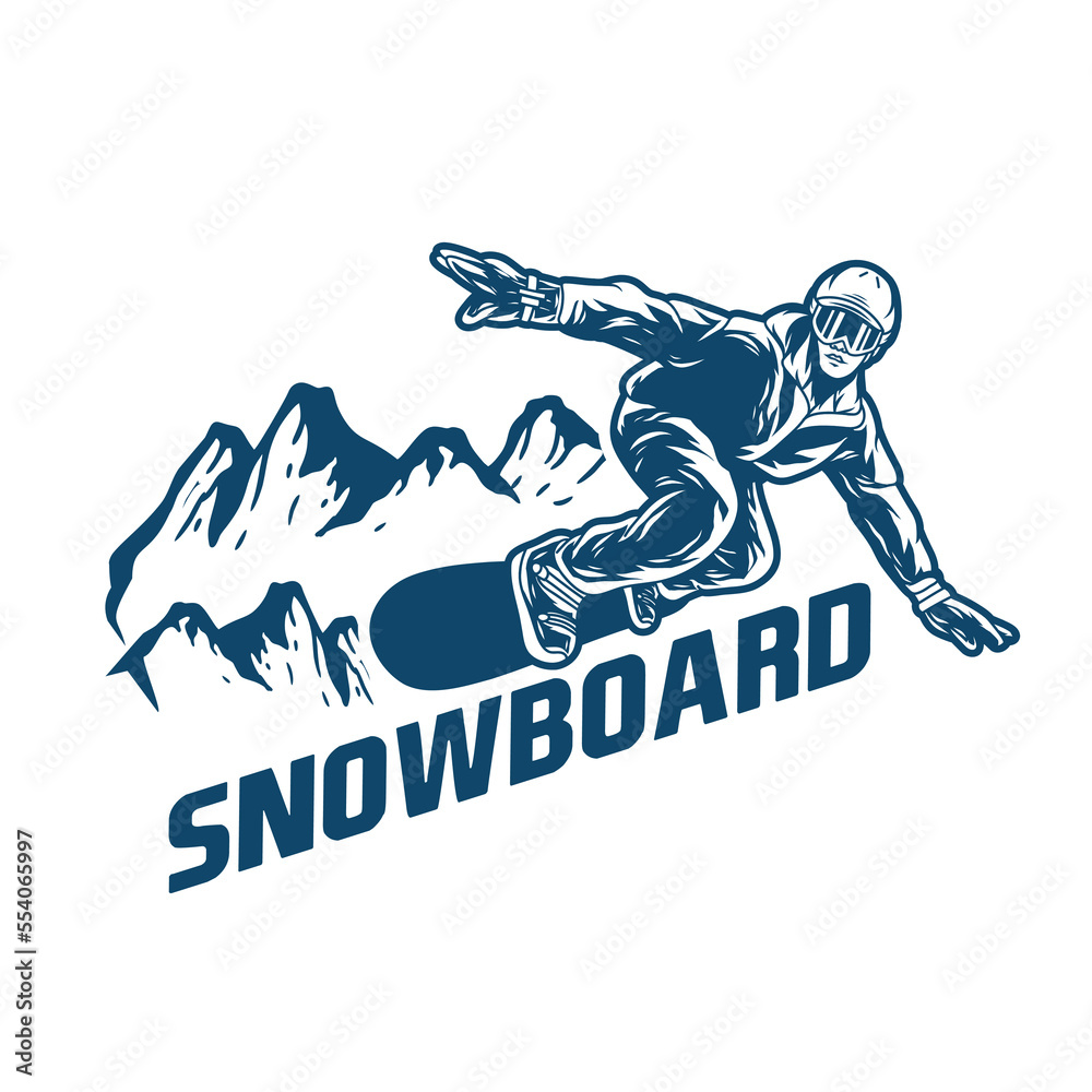Fototapeta premium snowboard logos