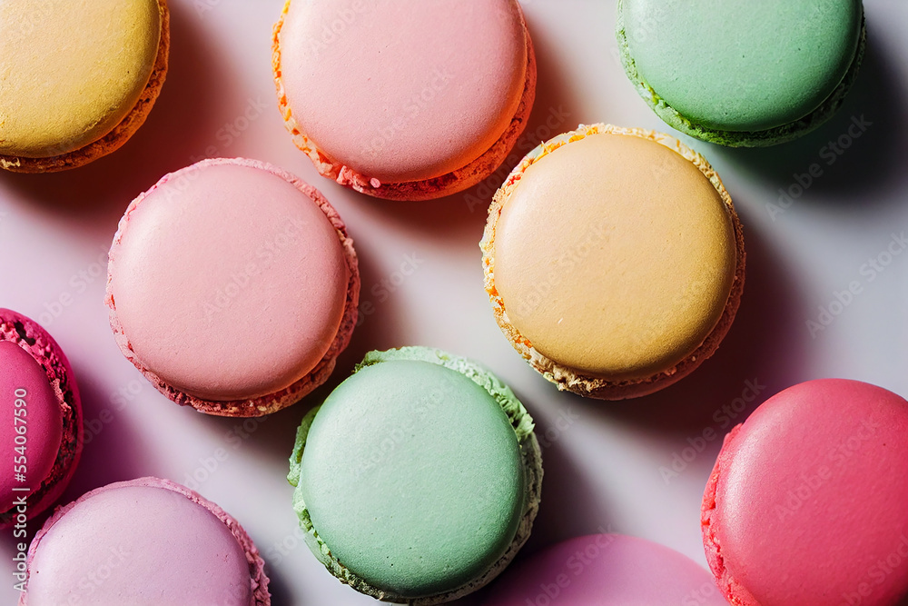 falling stack of macarons , soft and natural color falling stack of macarons , soft and natural color