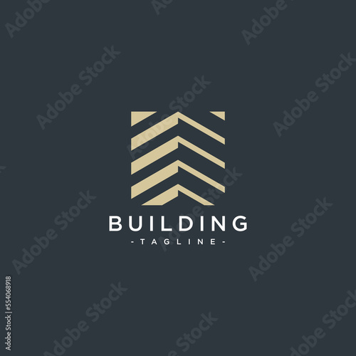abstract building logo square shape