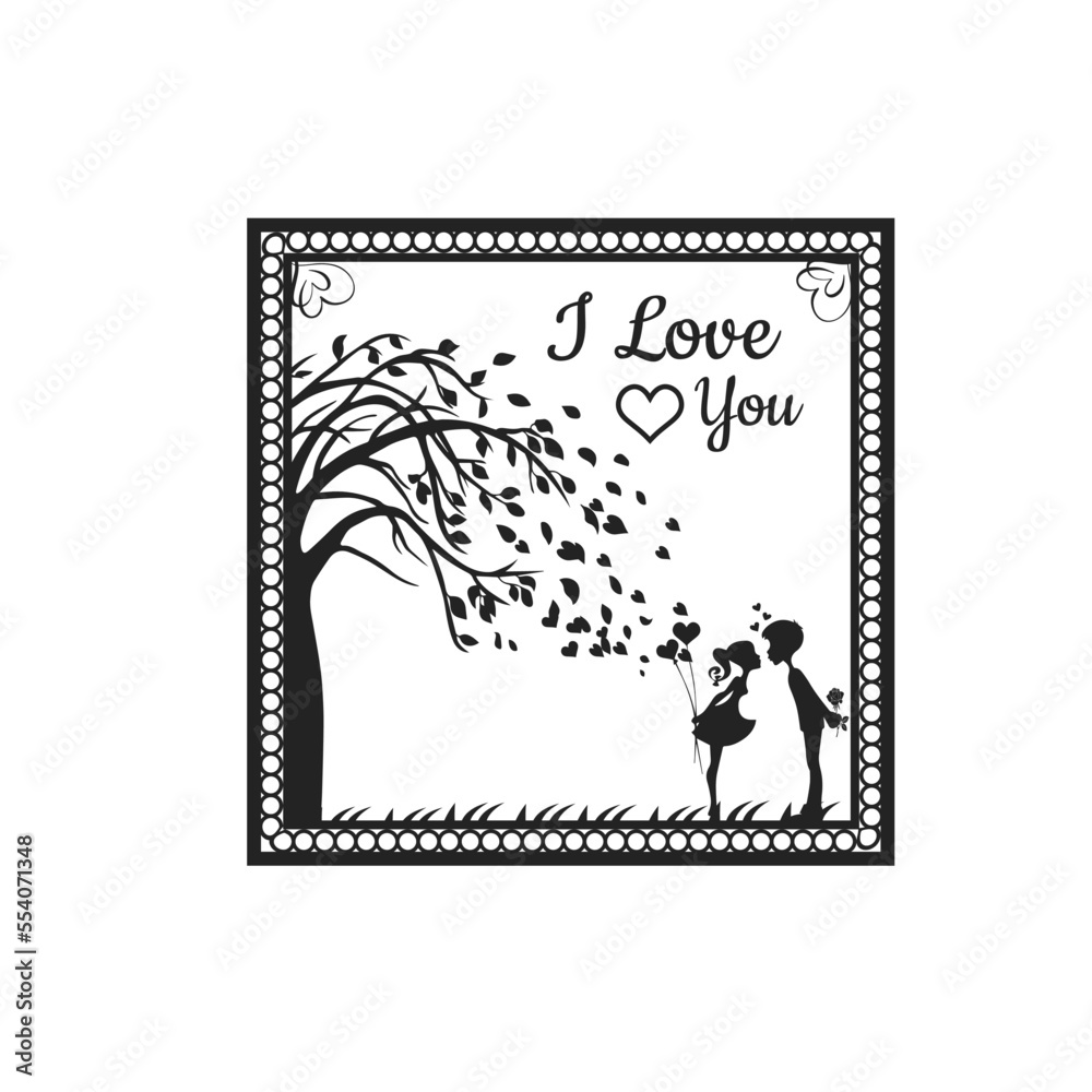 Love You Valentine Design 