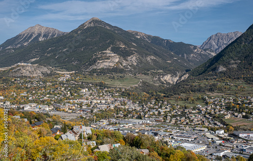 Briancon as seen from Puy-Siant-Andre, Hates-Alpes department, France © MoVia1