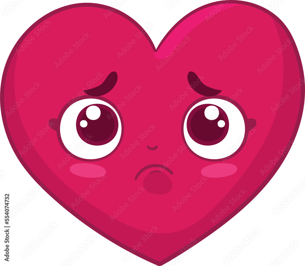 Obraz premium cute heart character