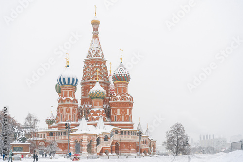 saint basil cathedral in winter