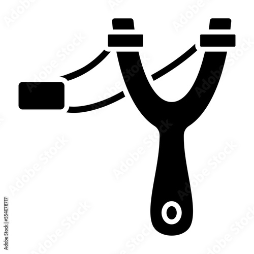 Slingshot Glyph Icon