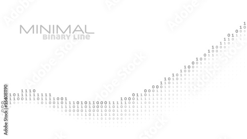 Minimal binary line with gray ones and zeros