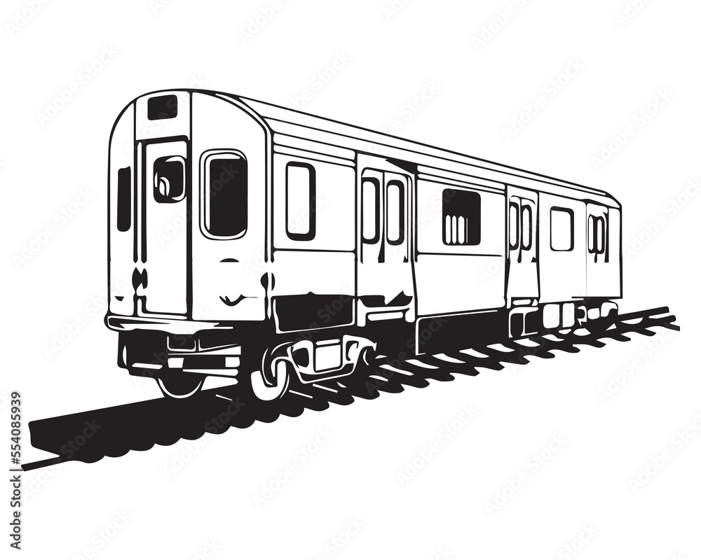 Subway Train Metro Rail Underground Mass Rapid Transit Railroad Railway Track Commuter Logo