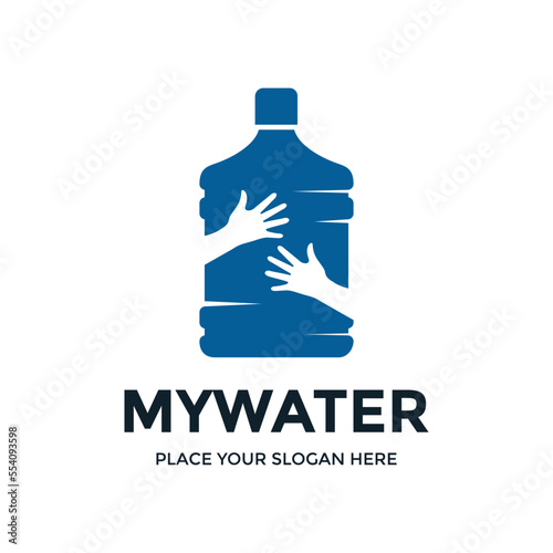 My water vector logo template