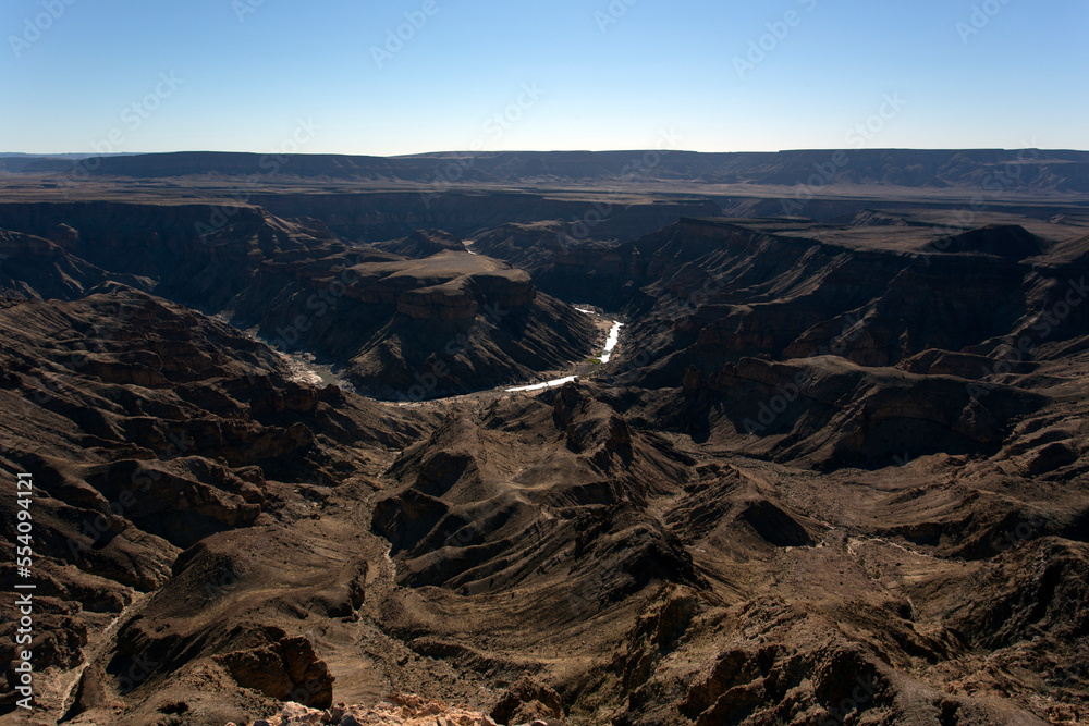 Wide picture of fishriver canyon