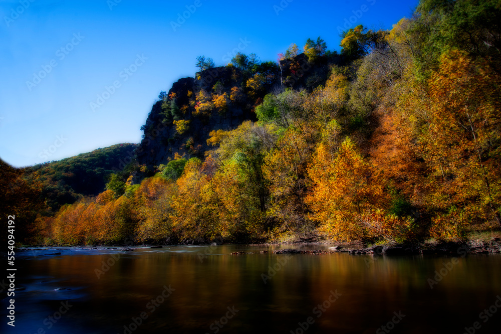 Fall along the stream South Branch