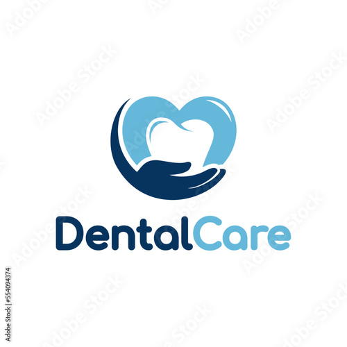 Dental care vector logo template photo