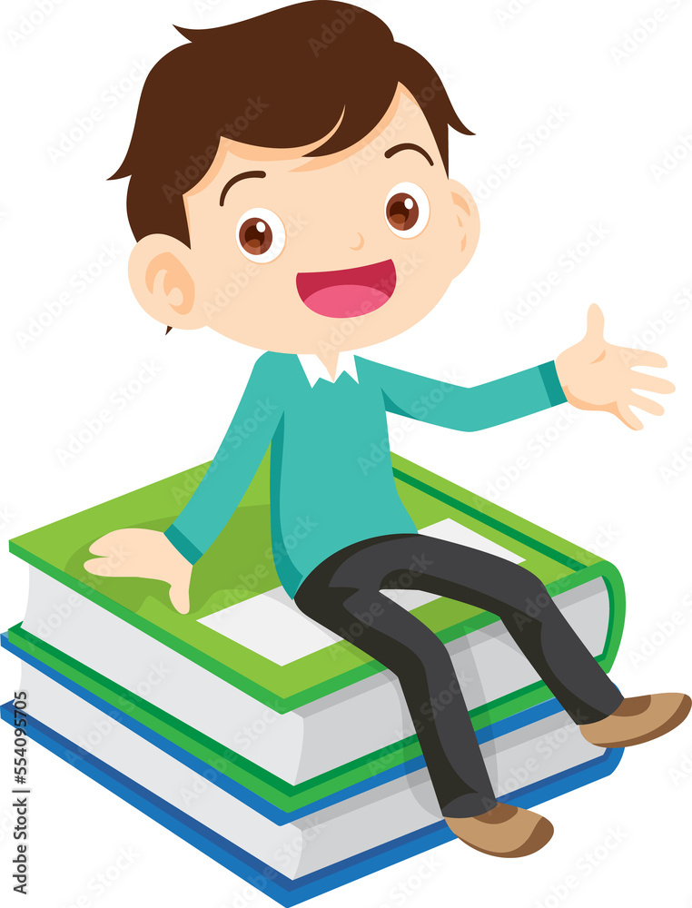 children reading books kids Cartoon Studying children reading books kids Cartoon Studying