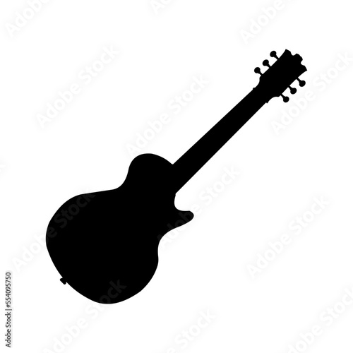 electric guitar isolated on white