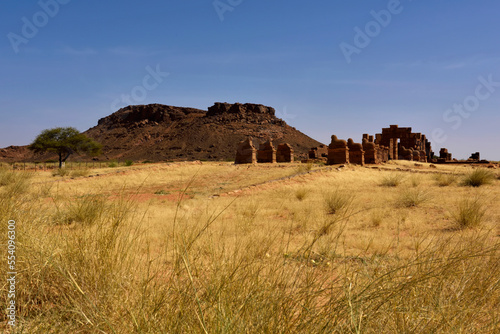 View of the Temple of Amun at Naqa.; Naqa, Sudan, Africa. photo