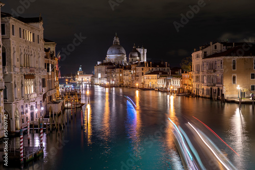 Night view of the city of venice