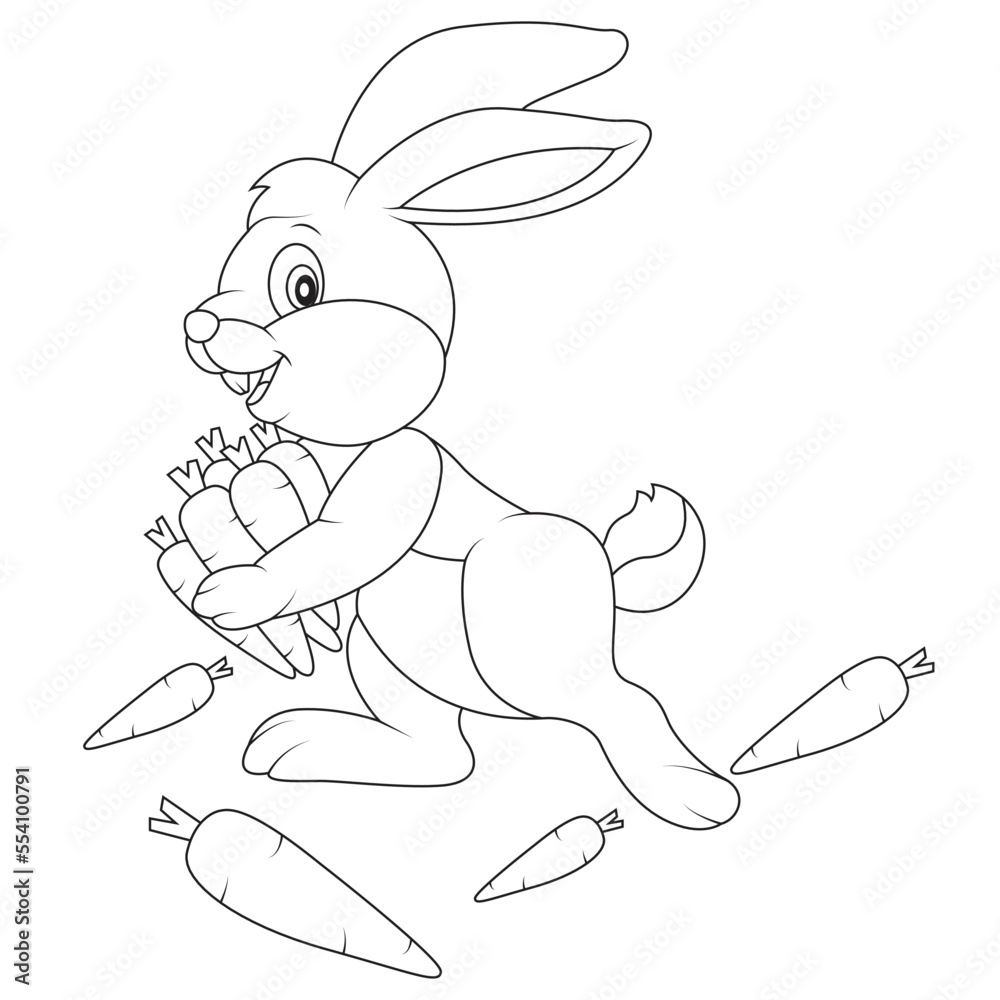 funny easter coloring page for kids