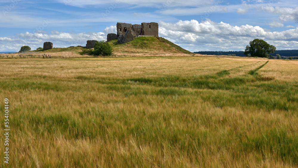 Historic Duffus Castle, Moray landscape Historic Duffus Castle, Moray landscape