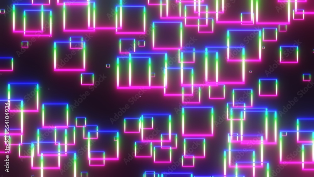 colorful cubes on a black background colorful cubes on a black background