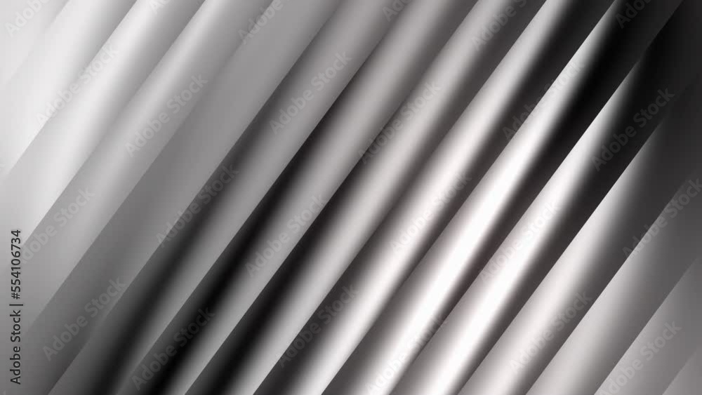 4k seamless loop animation of slowly moving white gray and black gradients background under ribbed glass. Smooth animated retro backdrop behind stylish glass